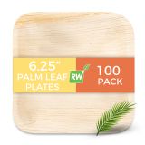 Square Natural Palm Leaf Plate