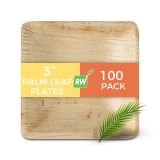 Square Natural Palm Leaf Plate