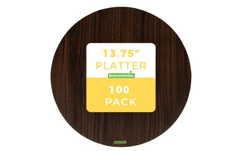 Round Dark Cardboard Cheese Board