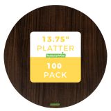 Round Dark Cardboard Cheese Board