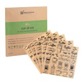 Kraft Paper Coffee Shop Wrap and Pastry Liner - 12in x 12in