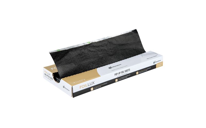 Foodservice Black Aluminum Foil Pop-Up Sheet