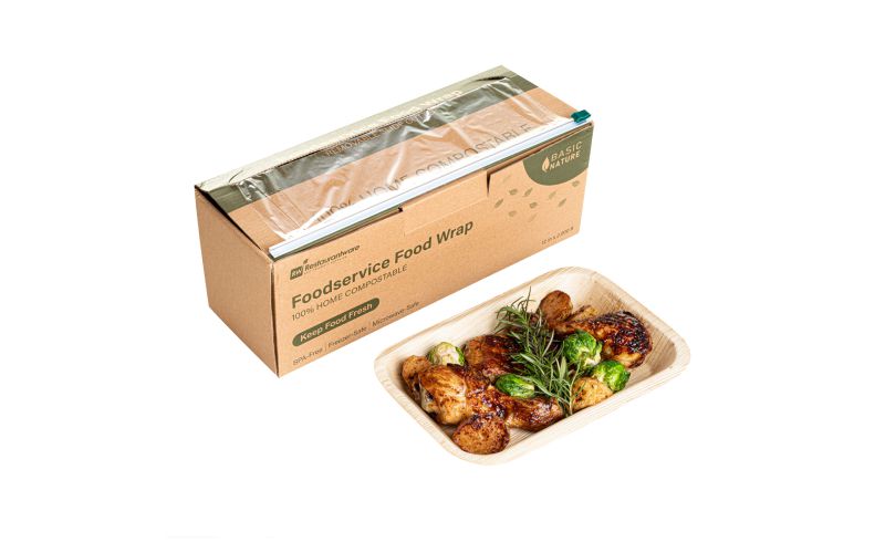 Clear Plastic Foodservice Food Wrap