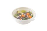 Round Clear Plastic Flat Lid - Fits 32 oz Salad Bowl