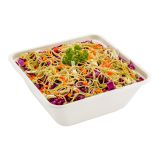 80 oz Square White Sugarcane Serving Bowl