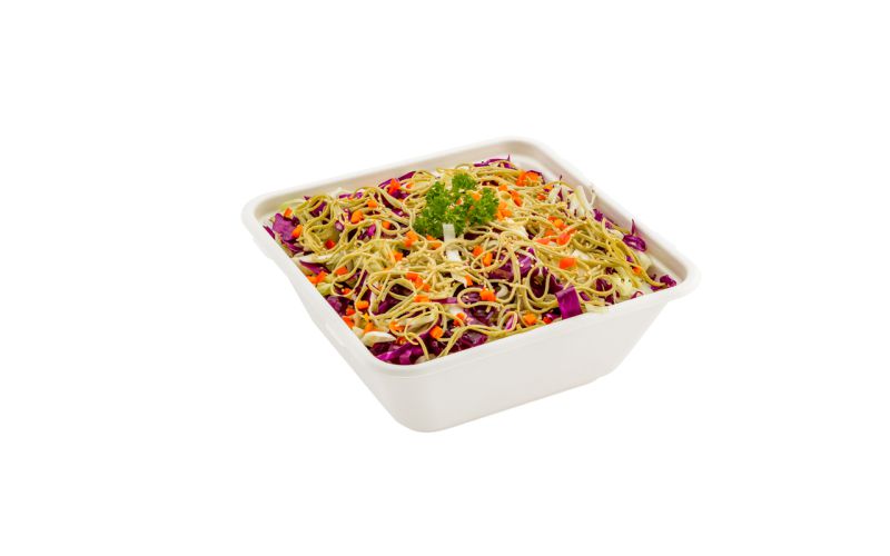 128 oz Square White Sugarcane Serving Bowl