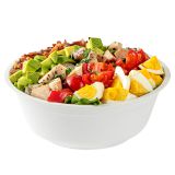 32 oz Round White Sugarcane Salad Bowl