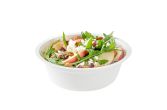 12 oz Round White Sugarcane Salad Bowl