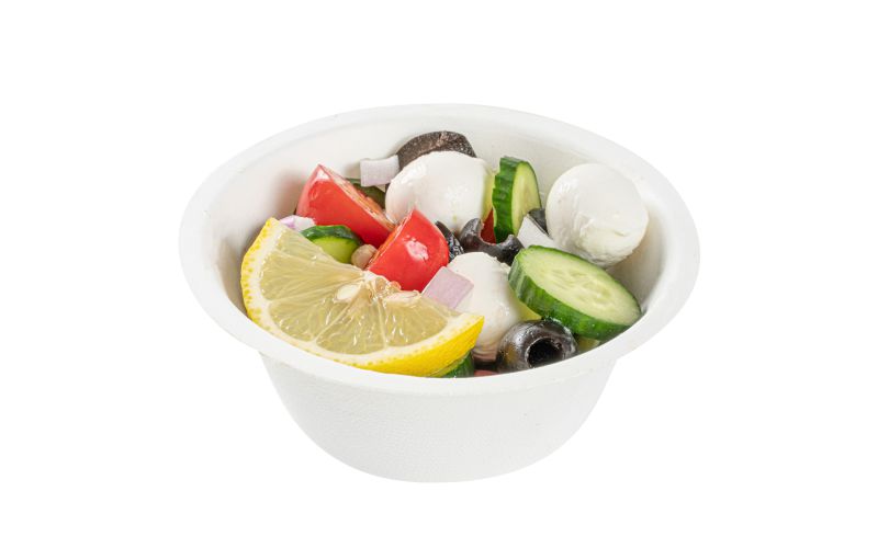 8 oz Round White Sugarcane Bowl