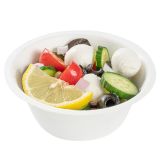 8 oz Round White Sugarcane Bowl