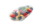 6 oz Oval Clear Plastic Deli Cup with Lid