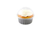 Round Clear Plastic Dome Lid - Fits 4 oz Aluminum Baking Cup