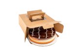 Square Kraft Paper Box - with Pop-Up Handle, Window