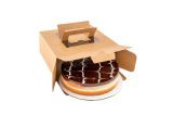 Square Kraft Paper Box - with Pop-Up Handle, Window
