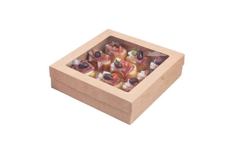 Square Kraft Paper Catering Box