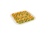 Square White Sugarcane Tray - 12in x 12in
