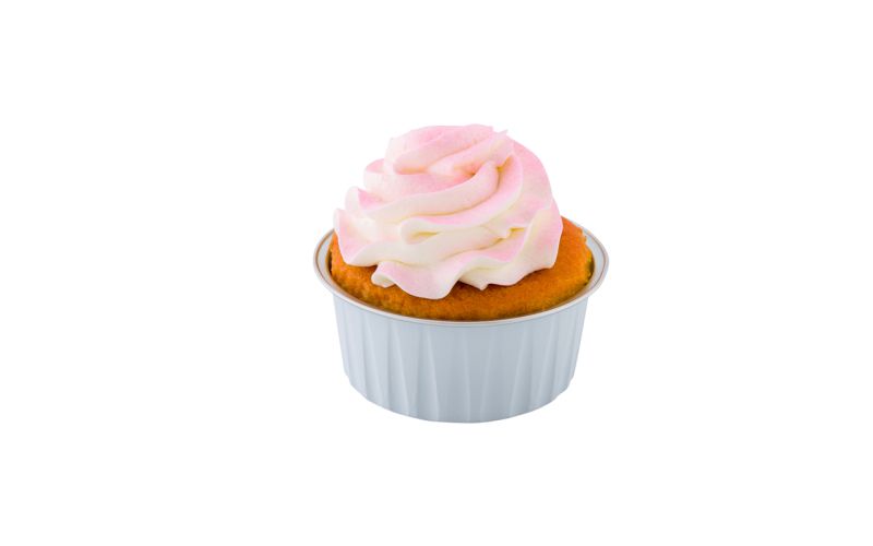 4 oz Round White Aluminum Baking Cup