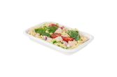12 oz Rectangle White Sugarcane Container