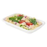 12 oz Rectangle White Sugarcane Container