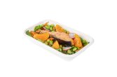 24 oz Rectangle White Sugarcane Container