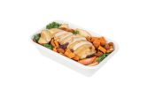 32 oz Rectangle White Sugarcane Container