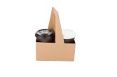 Kraft Paper Altalena Drink Carrier - Fits 2 Cups