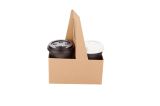 Kraft Paper Altalena Drink Carrier - Fits 2 Cups