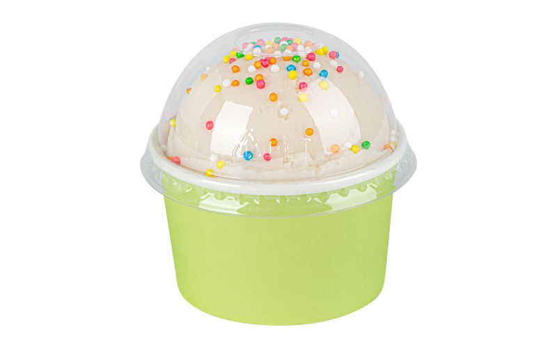 Round Clear Plastic To Go Cup Dome Lid - Fits 3 oz