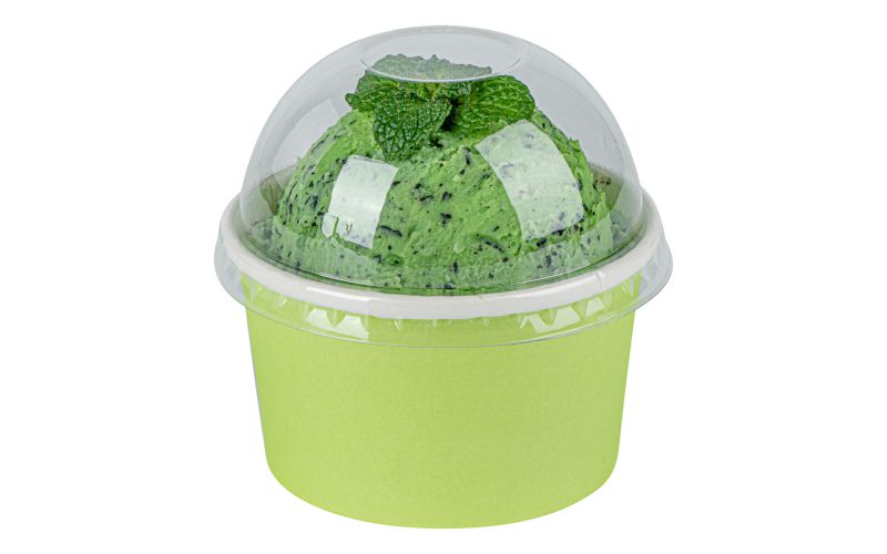 Round Clear Plastic To Go Cup Dome Lid - Fits 5 oz