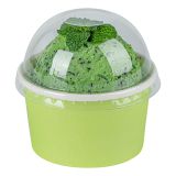 Round Clear Plastic To Go Cup Dome Lid - Fits 5 oz