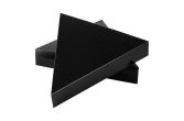 Black Paper Pizza Slice Box, Clamshell