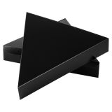 Black Paper Pizza Slice Box, Clamshell