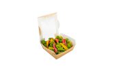 26 oz Rectangle Kraft Paper Medium Bio Salad Box