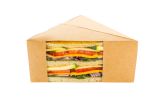 Triangle Kraft Paper Large Sandwich Box