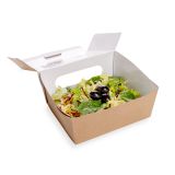 41 oz Rectangle Kraft Paper Large Bio Lunch Box