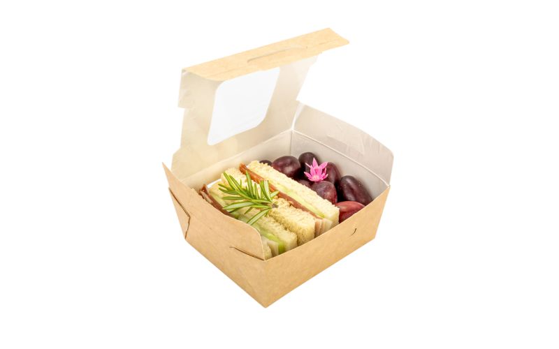 12 oz Rectangle Kraft Paper Lunch Box