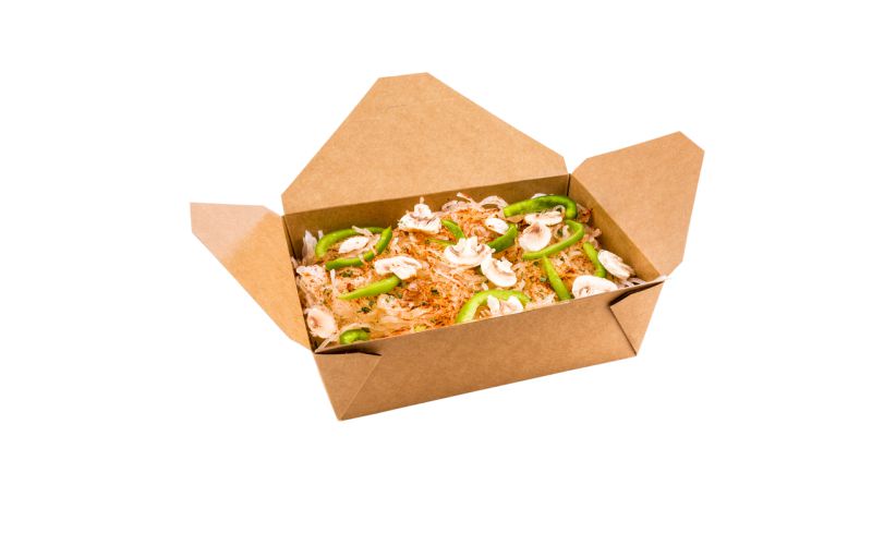 71 oz Rectangle Kraft Paper #3 Take Out Container