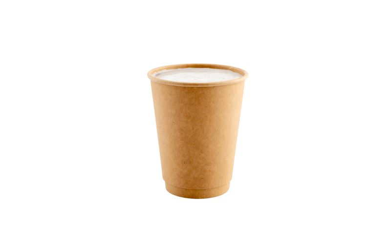 12 oz Kraft Paper Coffee Cup - Double Wall