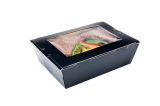 71 oz Black Paper Large Take Out Container