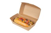 Rectangle Kraft Paper Sandwich Clamshell Container