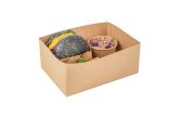 Rectangle Kraft Paper Sandwich Open Tray