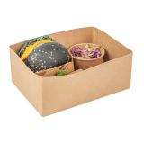 Rectangle Kraft Paper Sandwich Open Tray