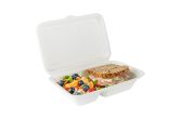 34 oz Sugarcane Clamshell Container