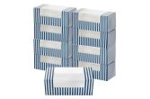 Blue & White Stripe Paper Box