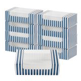 Blue and White Stripe Paper Box