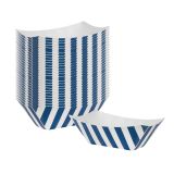 2 oz Blue & White Stripe Paper Boat