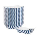 6 oz Blue & White Stripe Paper #40 Boat