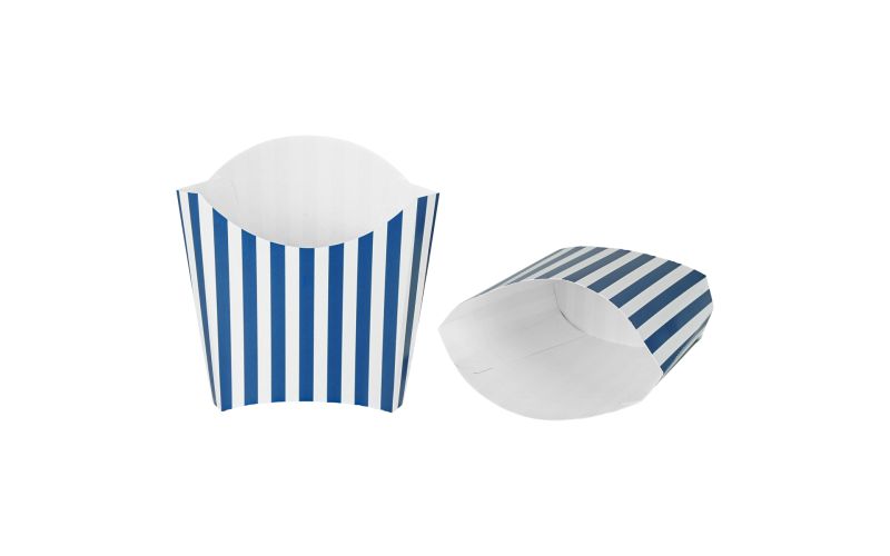 3 oz Blue & White Stripe Paper Container