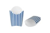 4 oz Blue & White Stripe Paper Container