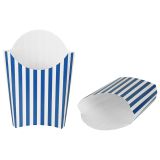 4 oz Blue & White Stripe Paper Container